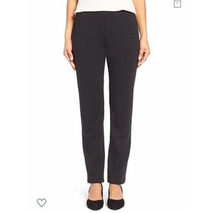 Eileen Fisher Gray Stretch Ponte Slim Pants